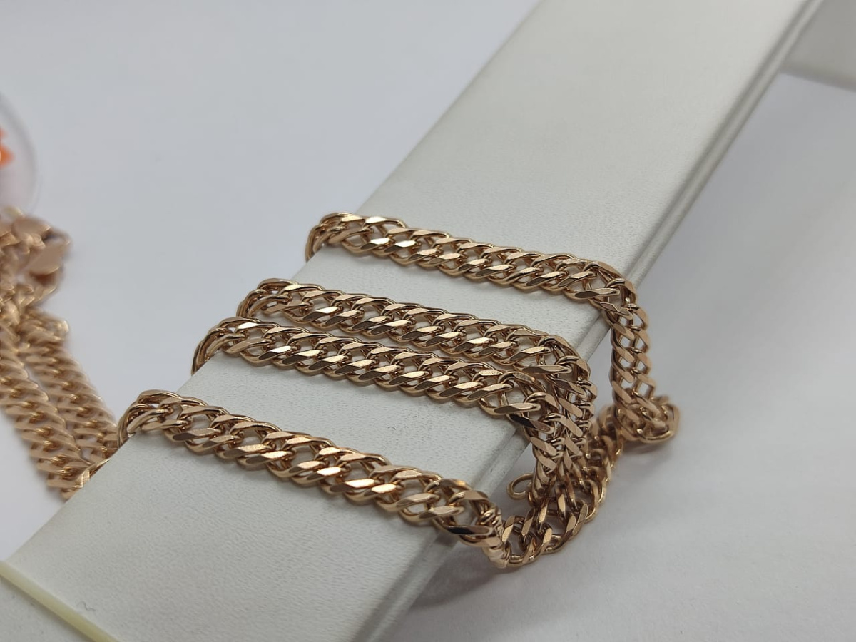 ЦЕПЬ ПОЛНОВЕСНАЯ Ромб двойной (Au 585)