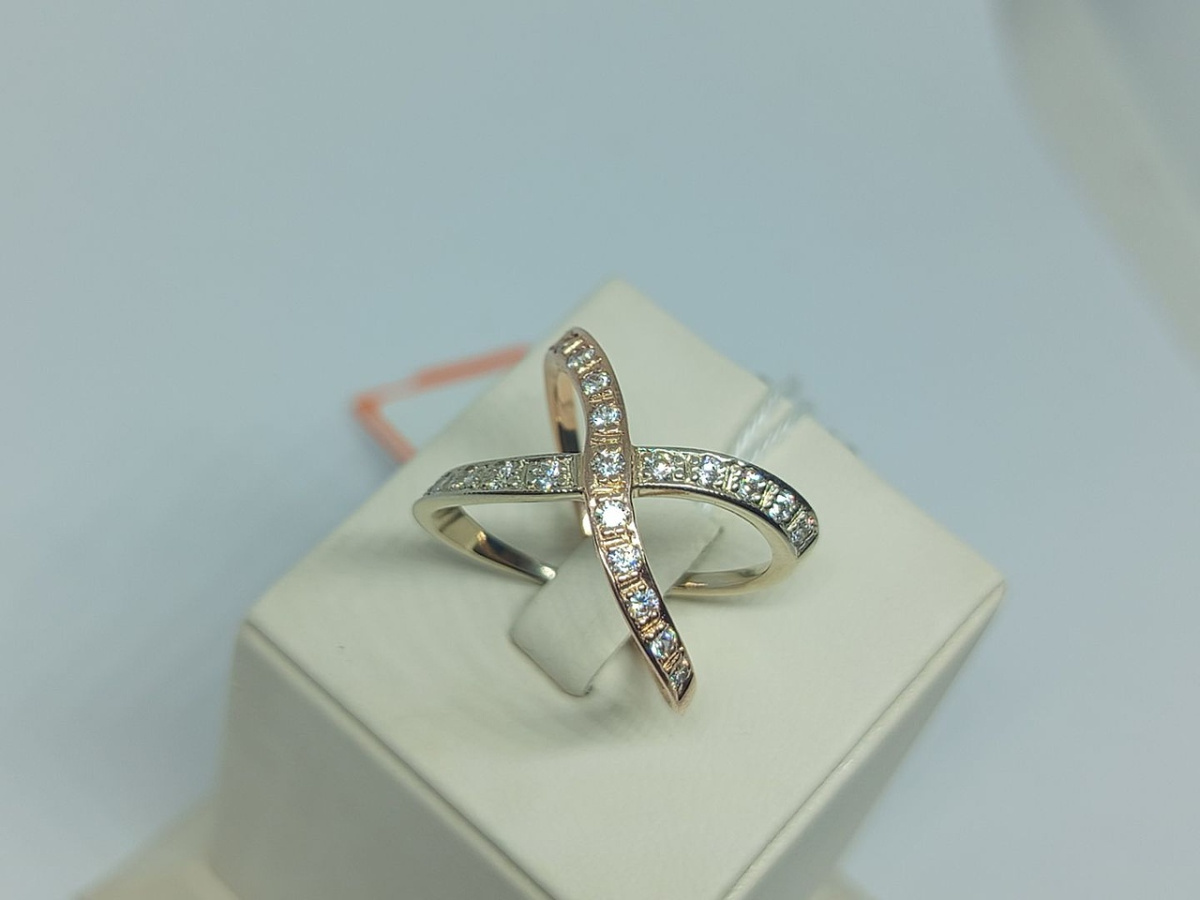 КОЛКМИ585 КОЛЬЦО С КАМНЯМИ (Au 585)