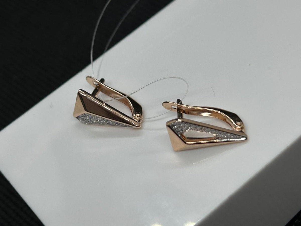 СЕРЬГИ С КАМНЯМИ (Au 585)