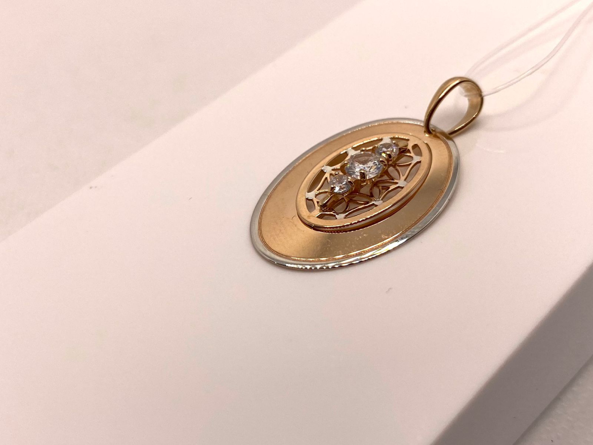 ПОДВЕСКА С КАМНЯМИ (Au 585)