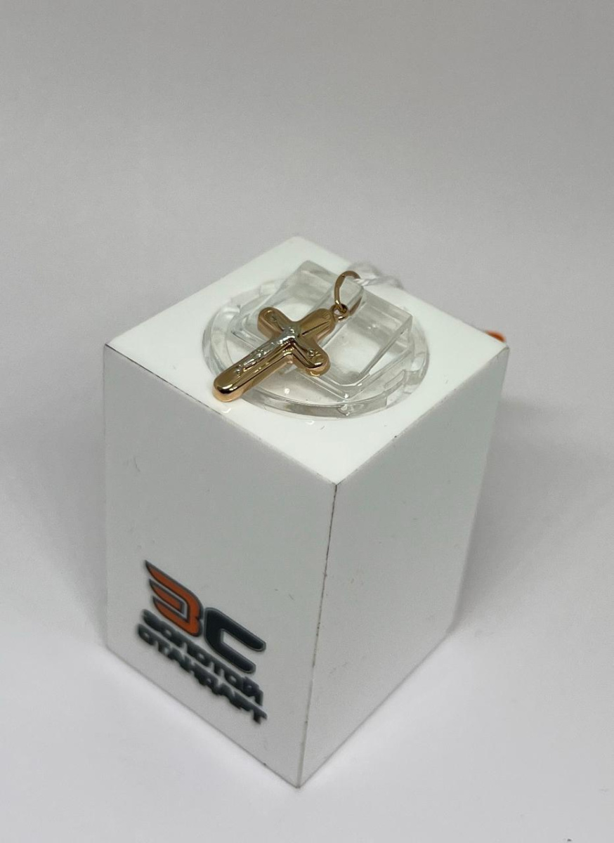 ПОДКБК585 ПОДВЕСКА КРЕСТ БЕЗ КАМНЯ (Au 585)