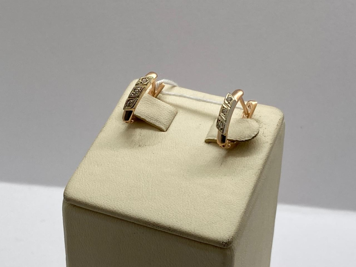 СЕРЬГИ С КАМНЯМИ (Au 585)