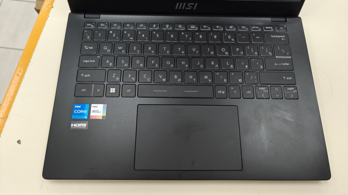 Ноутбук MSI Modern 14 c12M; Core i3-1215U, Intel UHD Graphics, 8 Гб, 256 Гб, Нет