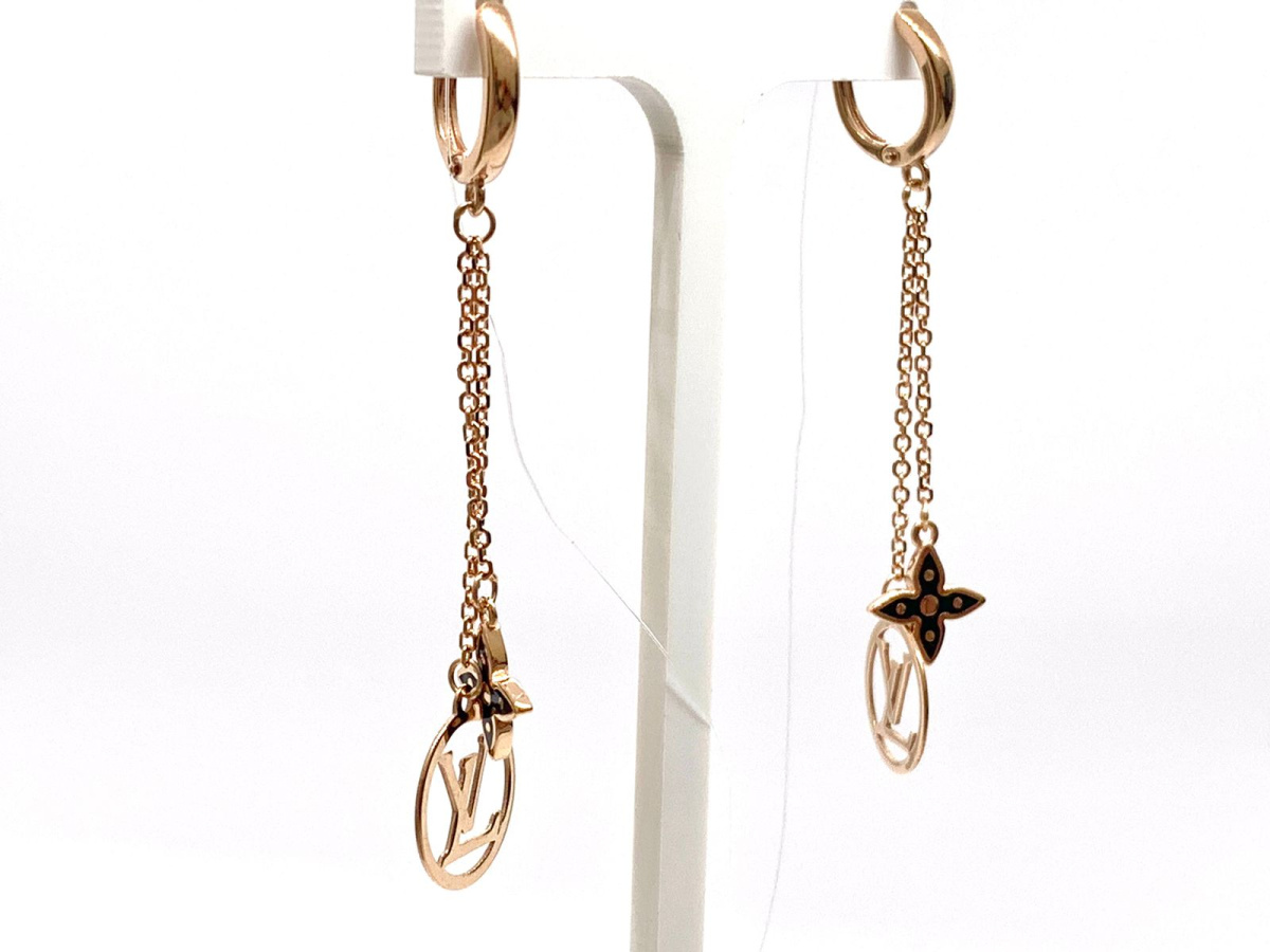 01-207818 СЕРЬГИ ЭМАЛЬ (Au 585)