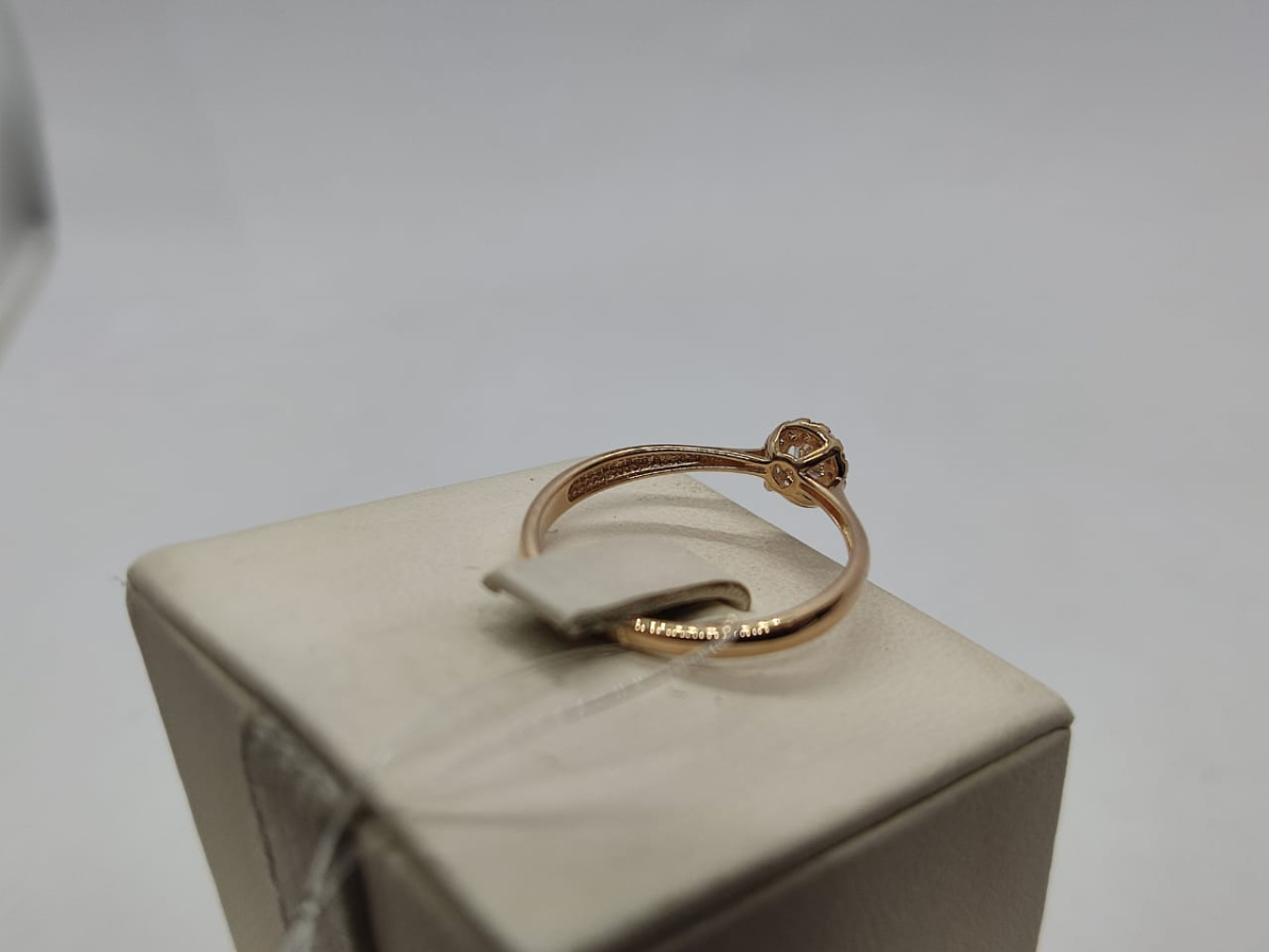 КОЛЬЦО С КАМНЯМИ (Au 585)