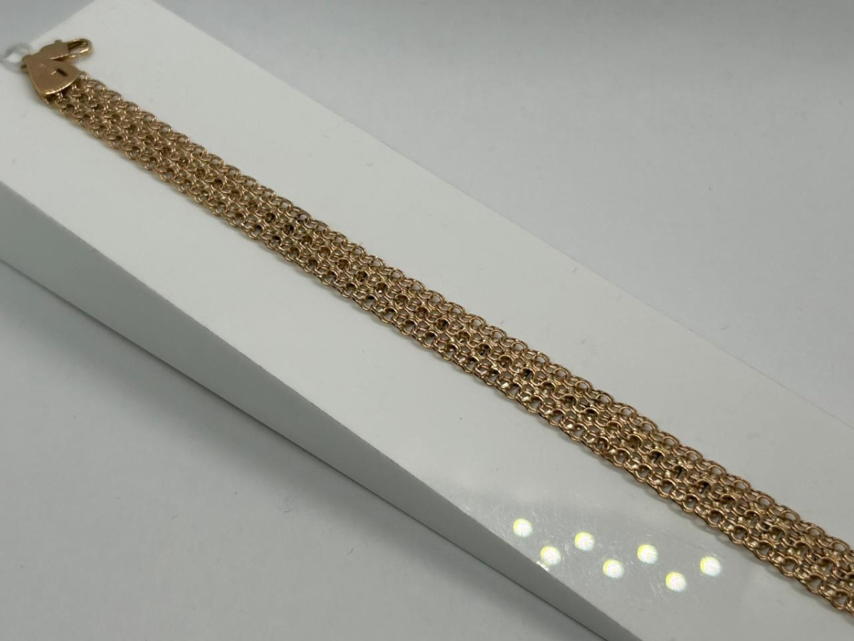 БРАСЛЕТ ПОЛНОВЕСНЫЙ Фантазия Au 585