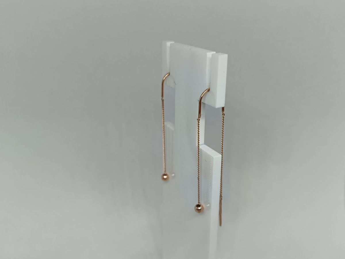 СЕРЬГИ ПРОДЕВКИ без камня (Au 585)