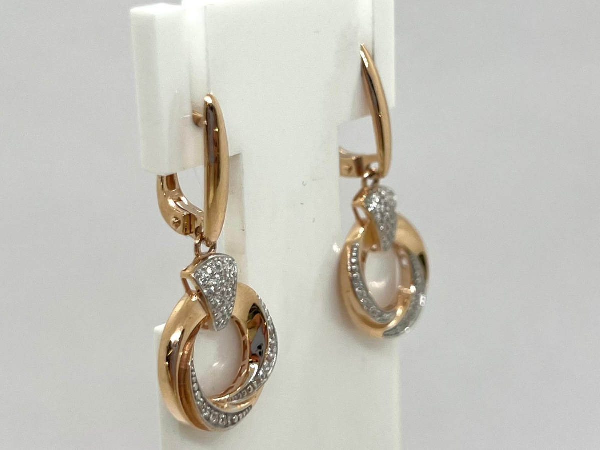 СЕРЬГИ С КАМНЯМИ (Au 585)