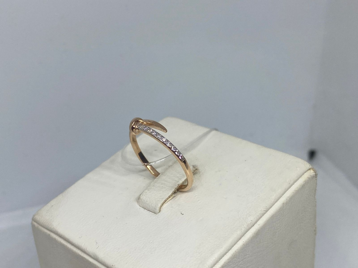 КОЛЬЦО С КАМНЯМИ (Au 585)