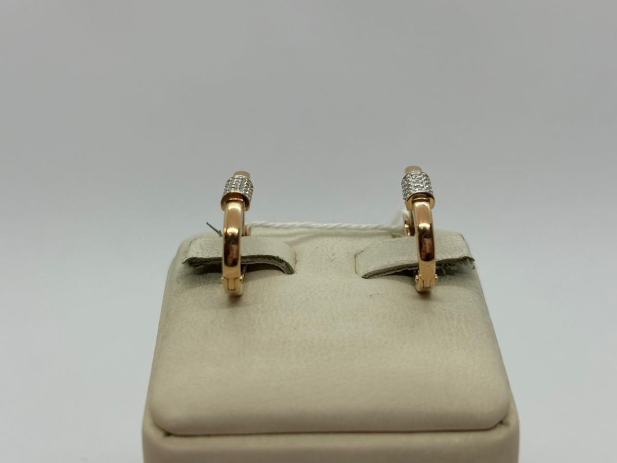 СКМИ585 СЕРЬГИ С КАМНЯМИ (Au 585)