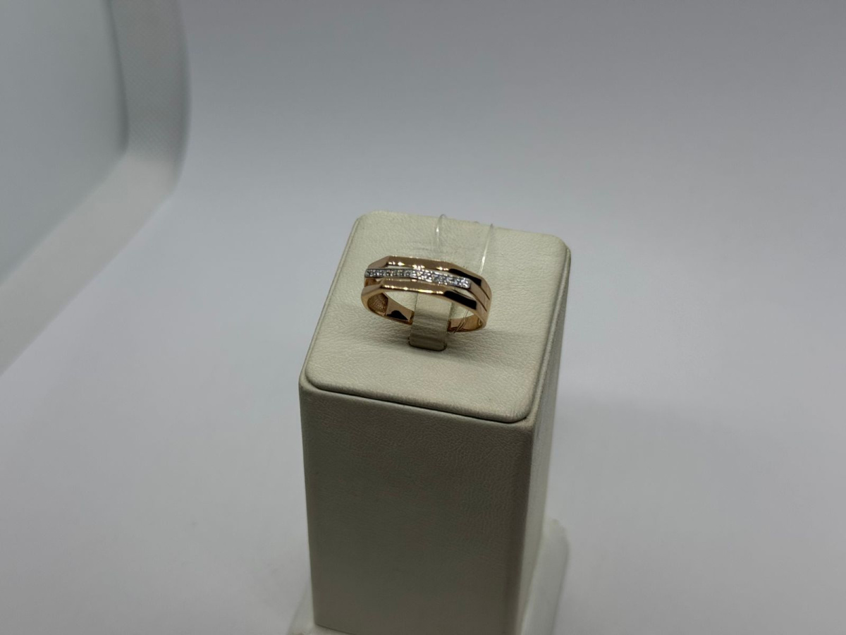 КОЛЬЦО С КАМНЯМИ (Au 585)