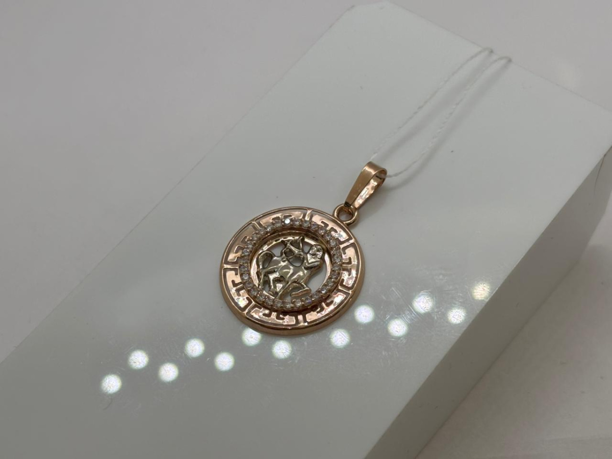 КрСВП/стр/Ф ПОДВЕСКА ЗНАК ЗОДИАКА СТРЕЛЕЦ (Au 585)