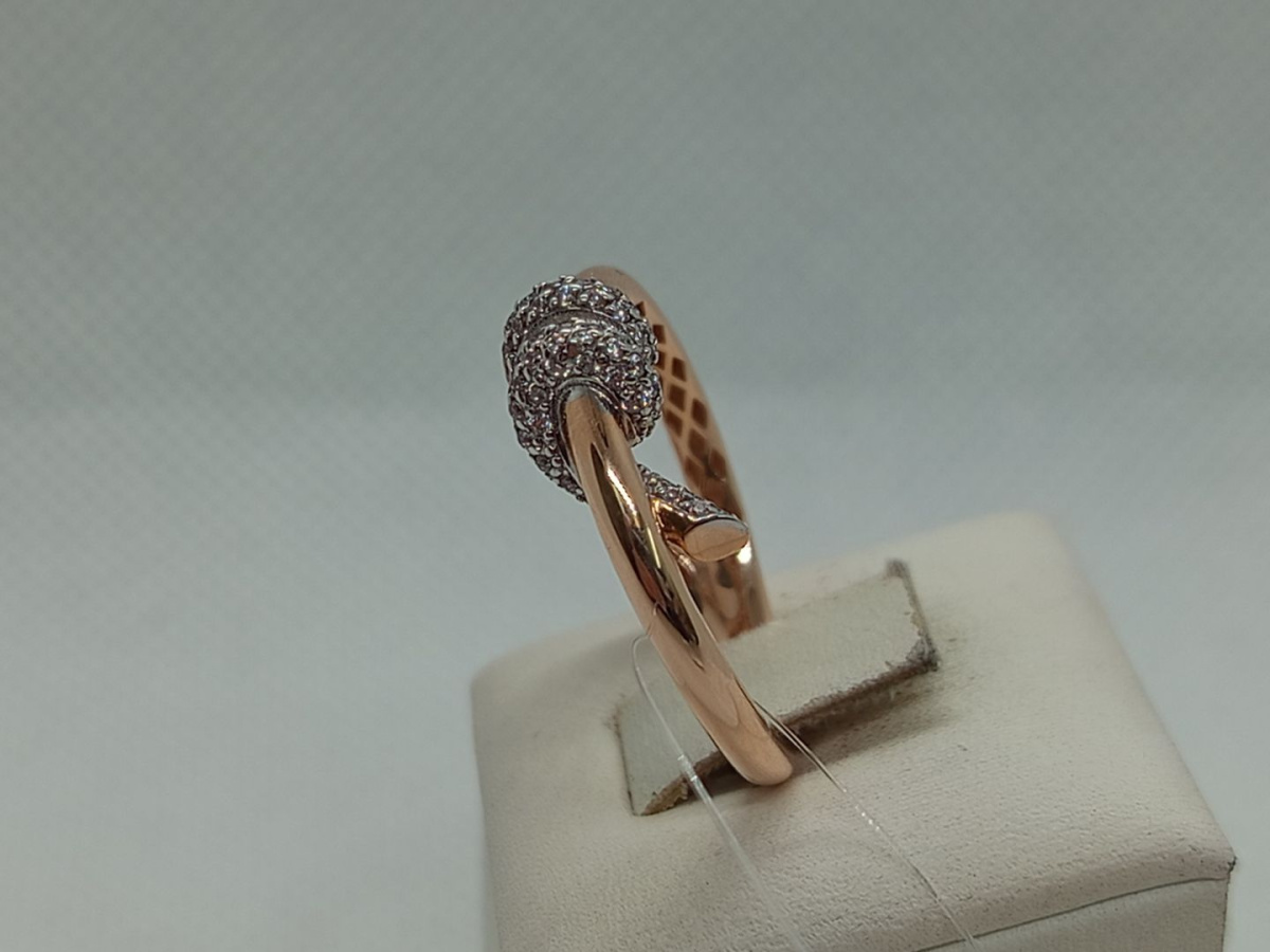 КОЛЬЦО С КАМНЯМИ (Au 585)