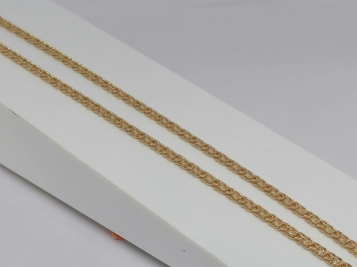 ЦЛР2585 ЦЕПЬ ПОЛНОВЕСНАЯ Ромб двойной (Au 585) ЦЛР2585 ЦЕПЬ ПОЛНОВЕСНАЯ Ромб двойной (Au 585)