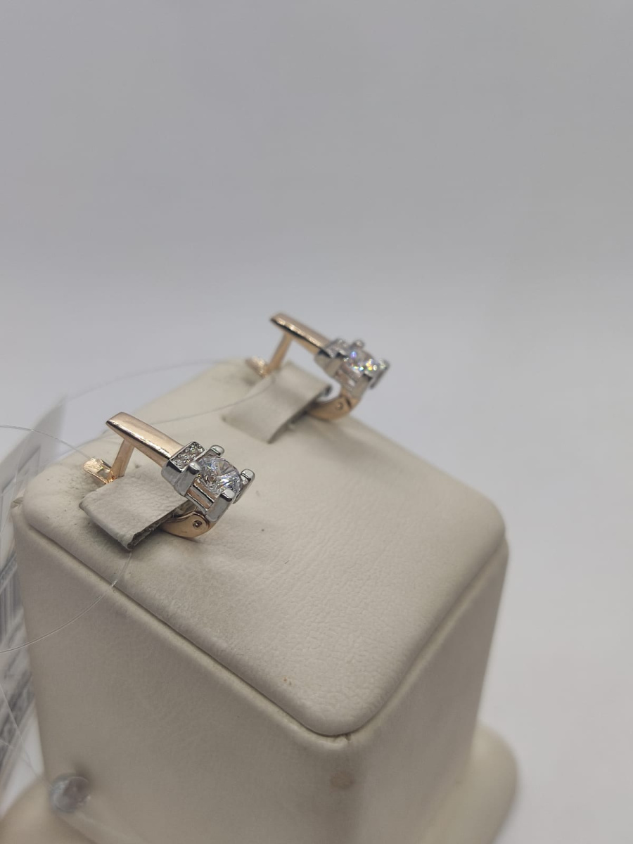 01-217237 СЕРЬГИ С КАМНЯМИ (Au 585)