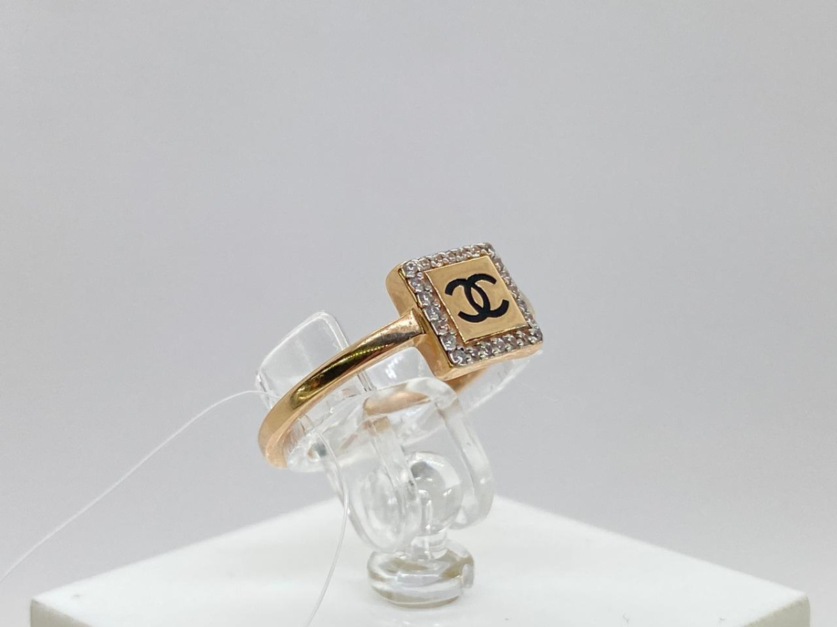 КОЛЬЦО С КАМНЯМИ (Au 585)