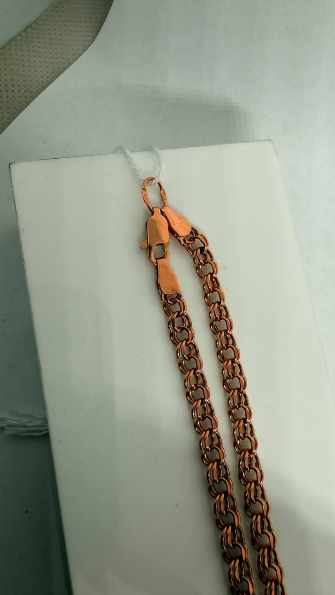 ЦЕПЬ ПУСТОТЕЛАЯ Бисмарк (Au 585)