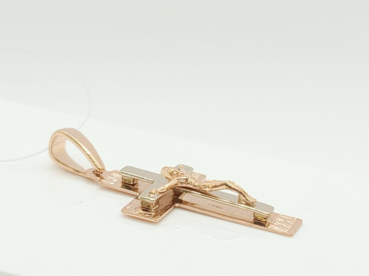 ПОДВЕСКА КРЕСТ без камня (Au 585)