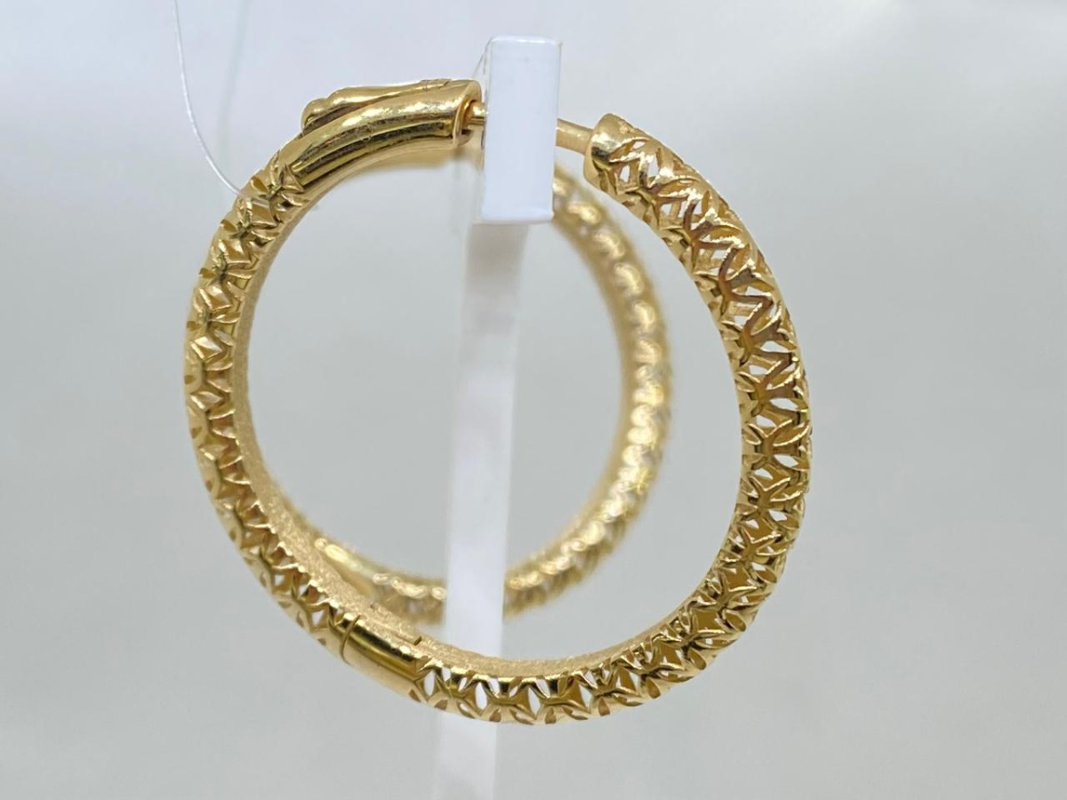 СЕРЬГИ С КАМНЕМ (Au 585)