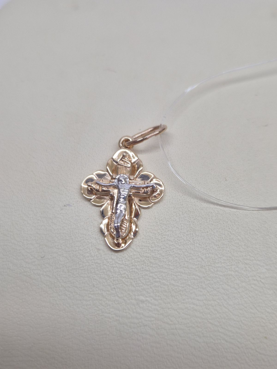 ПОДВЕСКА КРЕСТ без камня (Au 585)