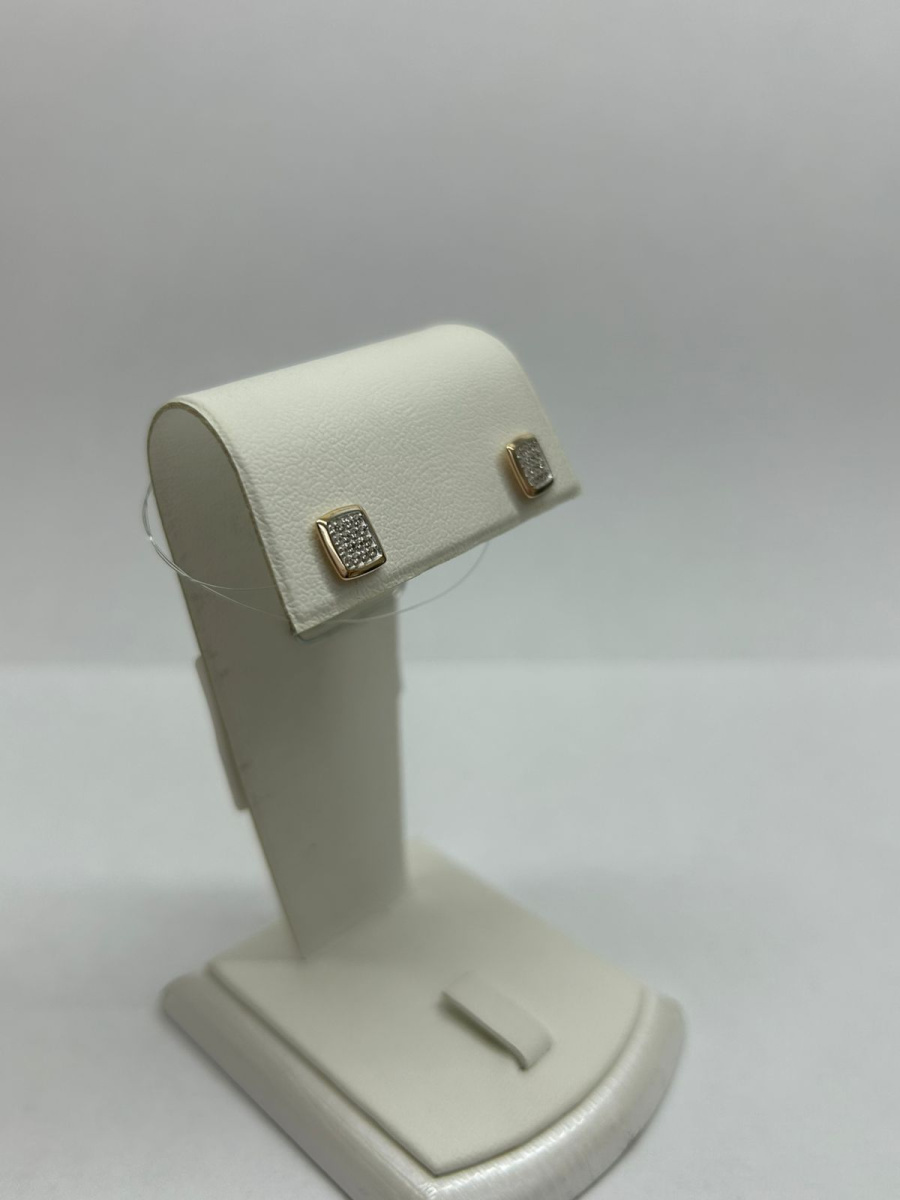 СЕРЬГИ ПУСЕТЫ с камнями (Au 585)