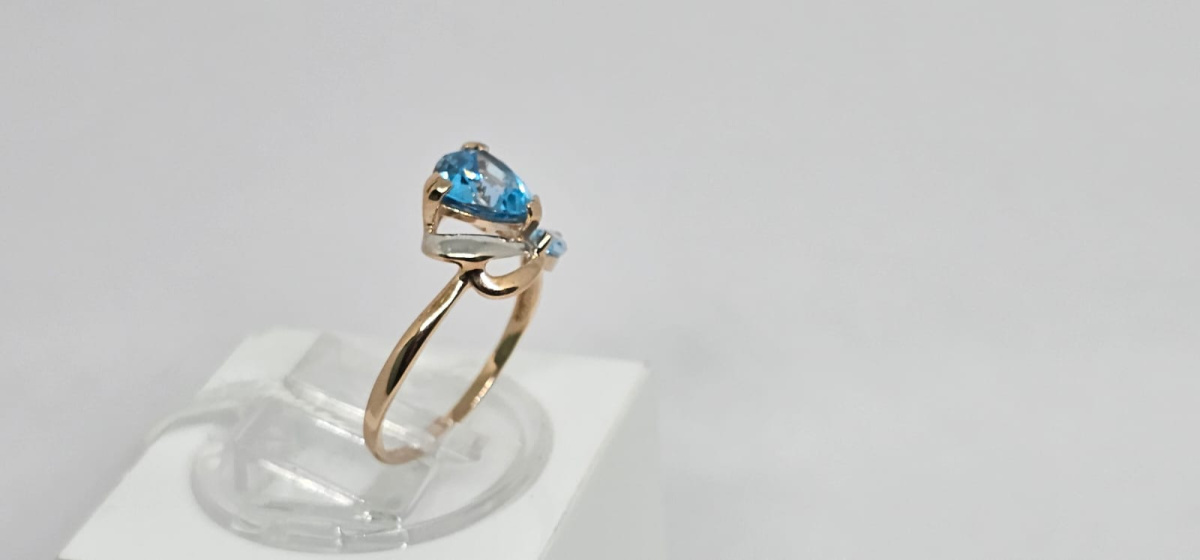 КОЛКМИ585 КОЛЬЦО С КАМНЯМИ (Au 585)