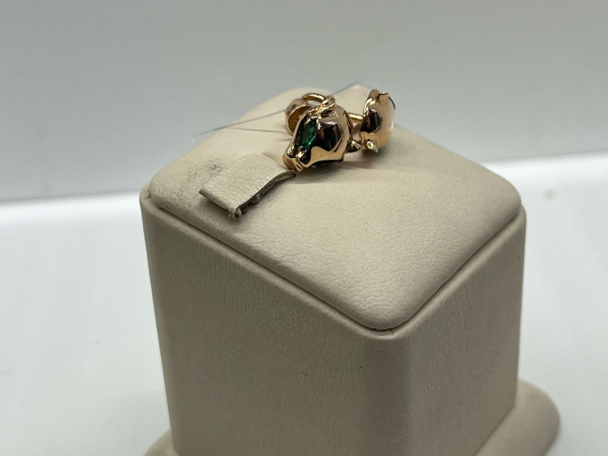 СЕРЬГИ ПУСЕТЫ с камнями (Au 585)