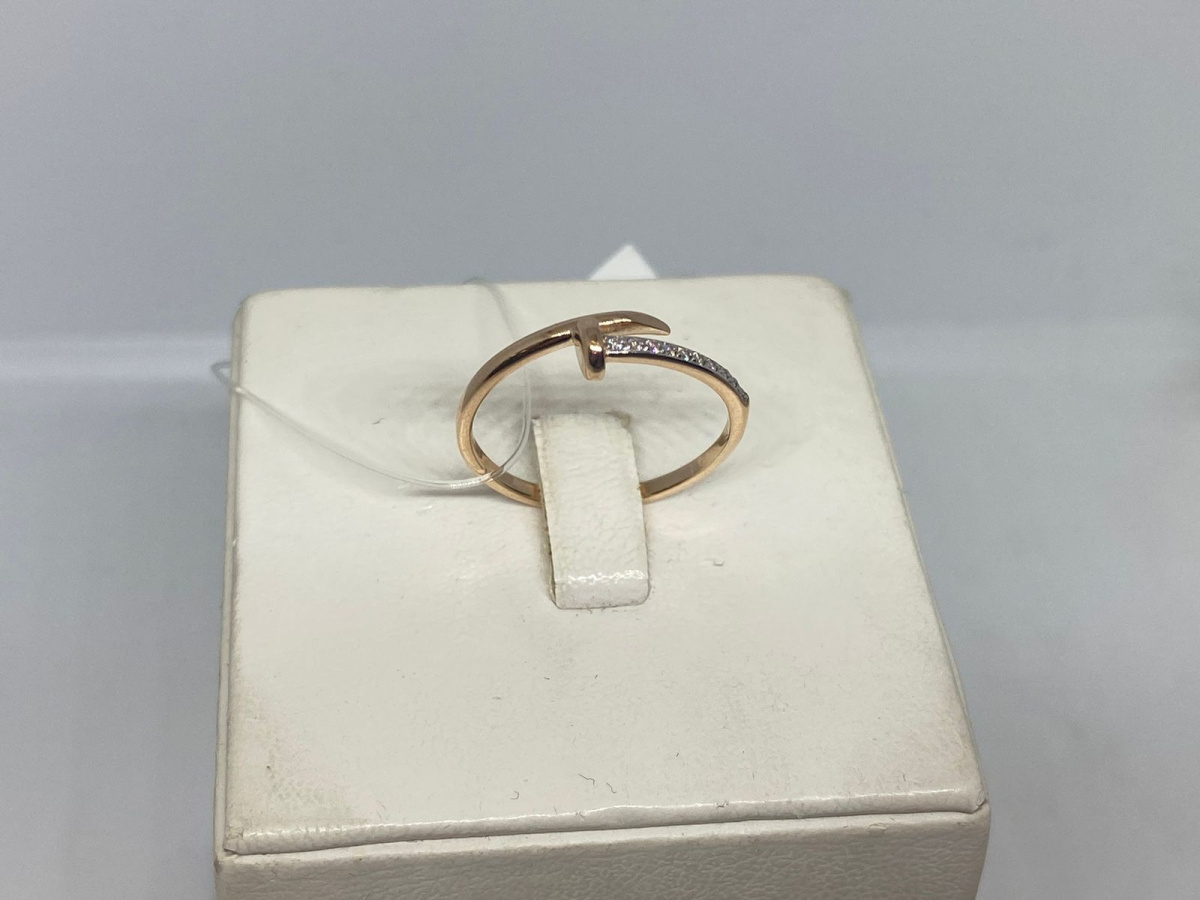 КОЛЬЦО С КАМНЯМИ (Au 585)