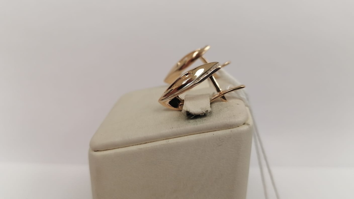 СКМИ585 СЕРЬГИ С КАМНЯМИ (Au 585)