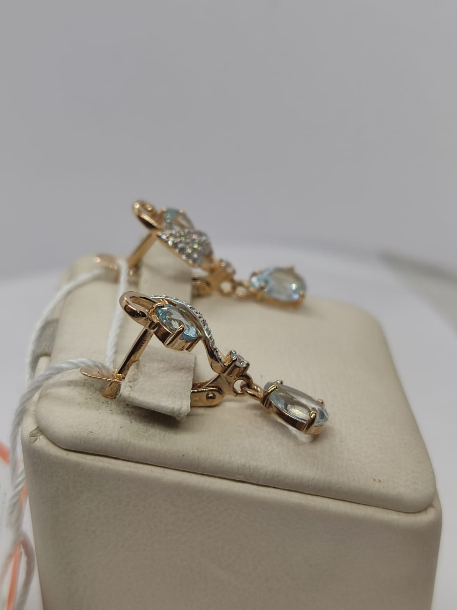 СЕРЬГИ С КАМНЯМИ (Au 585)