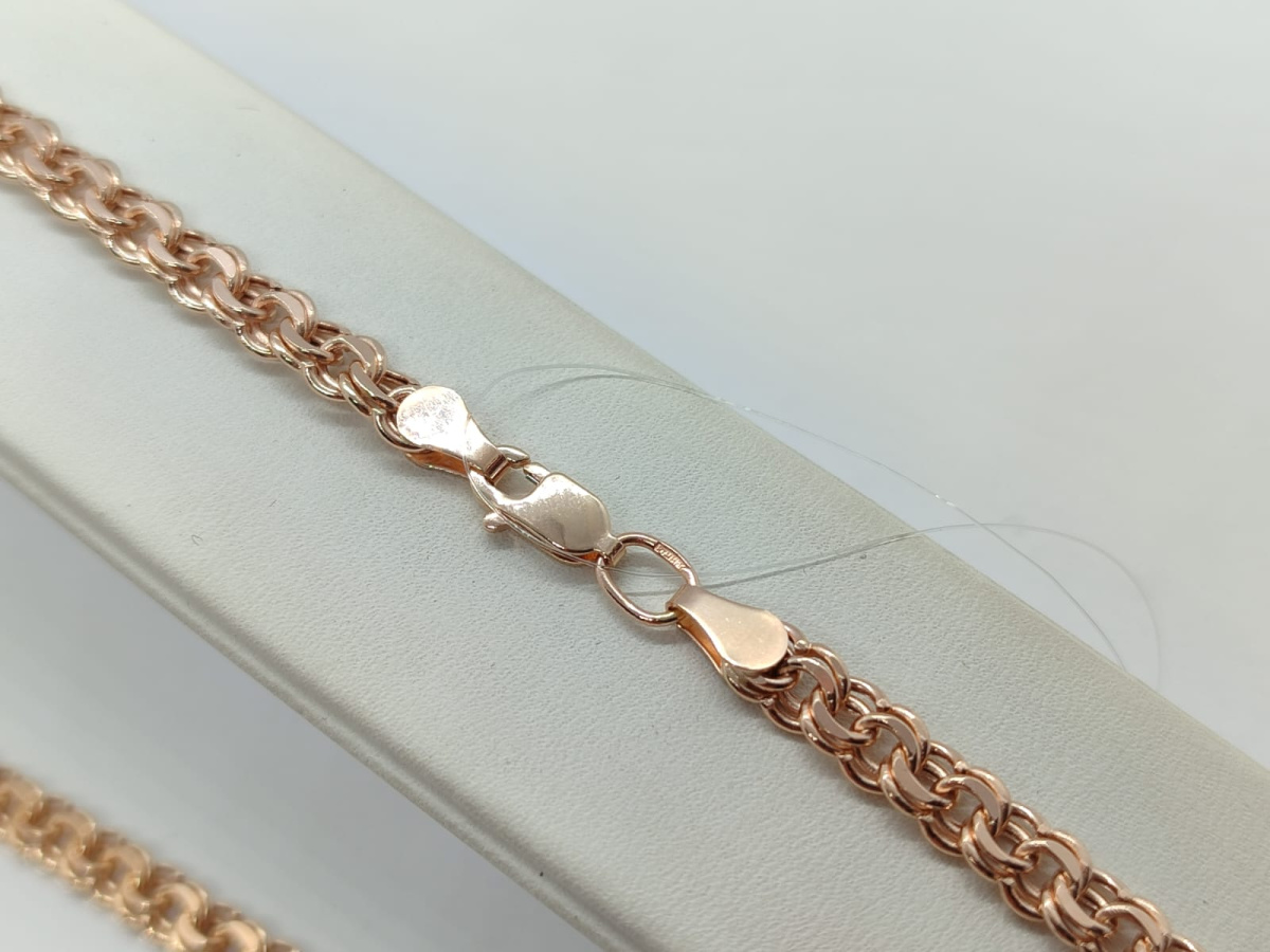 8080200П-50 ЦЕПЬ ПУСТОТЕЛАЯ Бисмарк (Au 585)