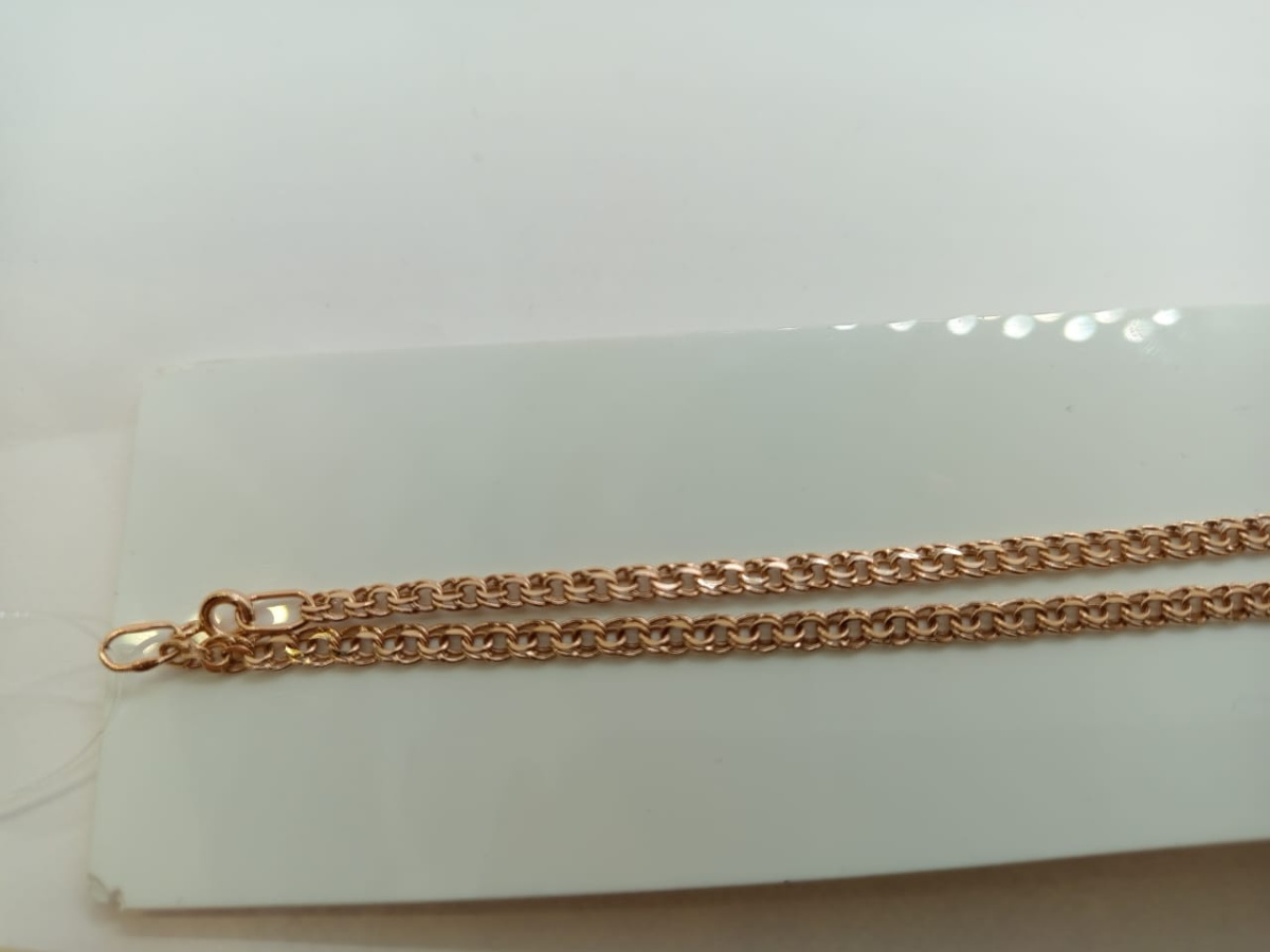 570006022 ЦЕПЬ ПУСТОТЕЛАЯ Бисмарк (Au 585)