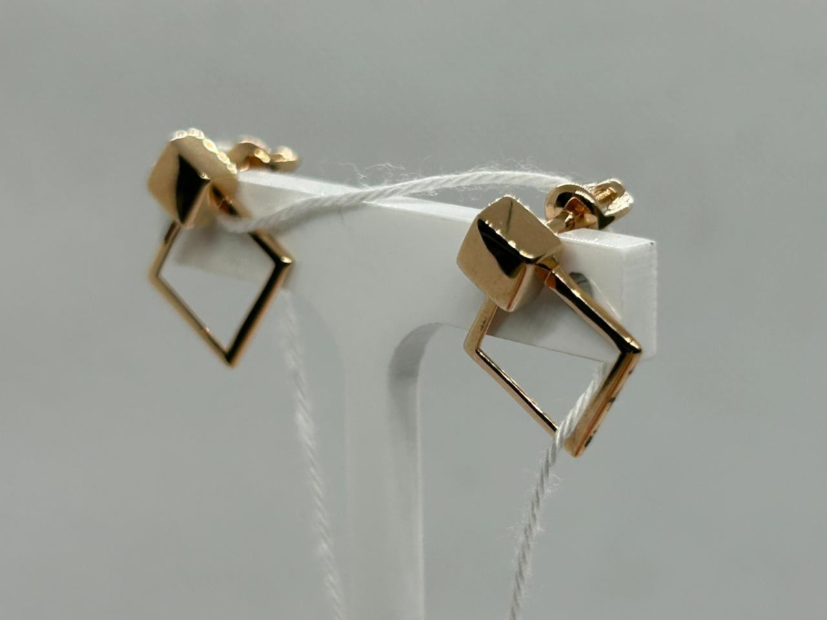 СПУС585 СЕРЬГИ ПУСЕТЫ (Au 585)