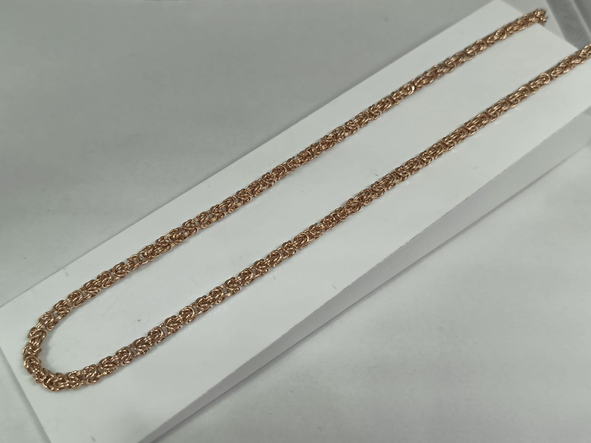 ЦЛМК585 ЦЕПЬ ПОЛНОВЕСНАЯ Мальвина королевская(лисий хвост) (Au 585)