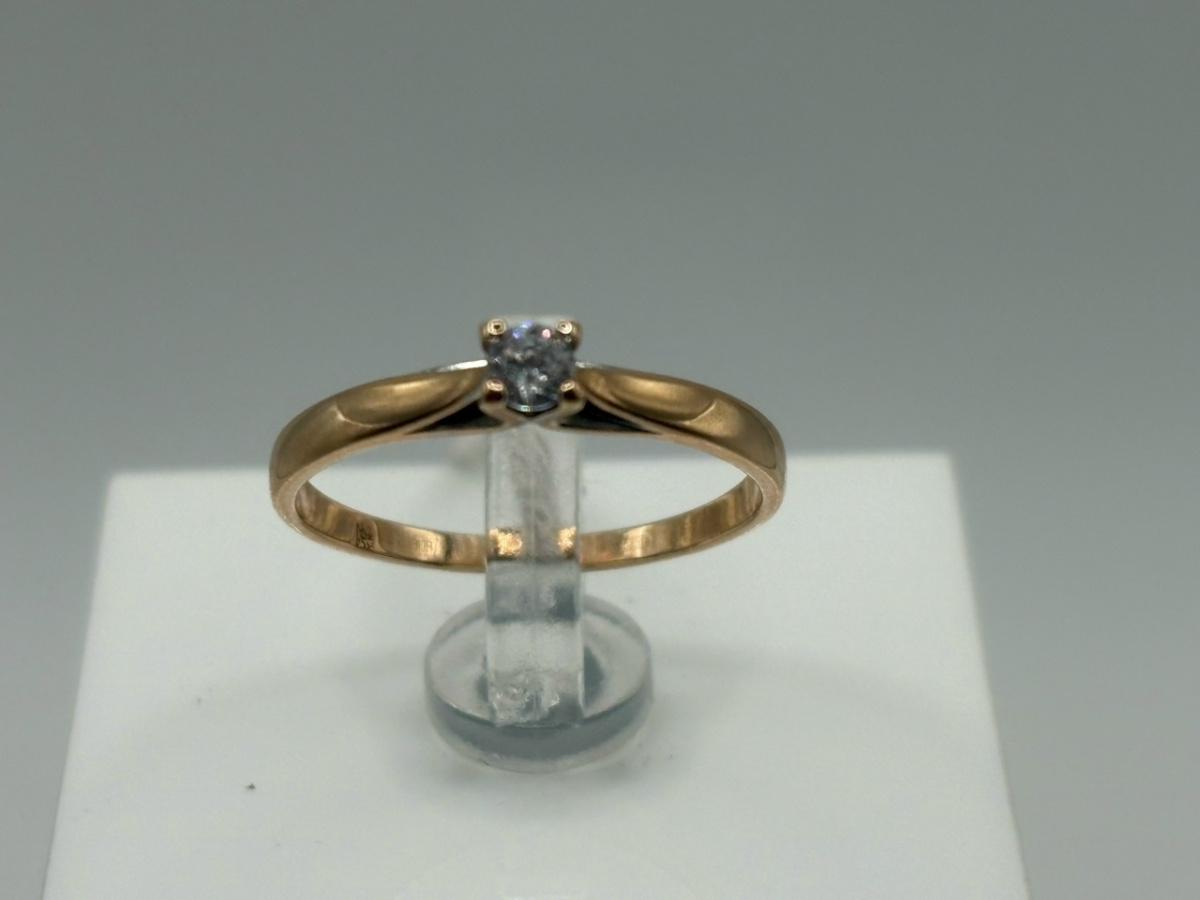 КОЛКМ585 КОЛЬЦО С КАМНЕМ (Au 585)