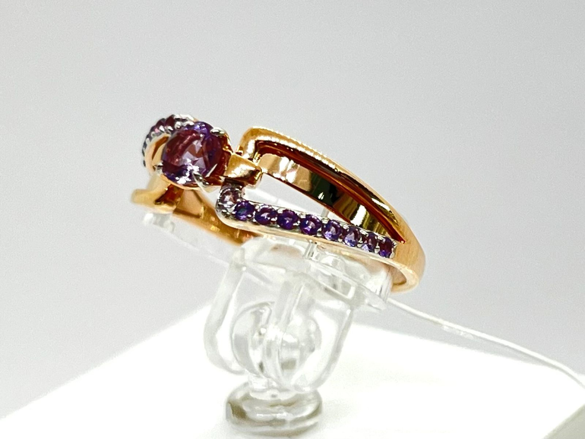 КОЛЬЦО АМЕТИСТ (Au 585)