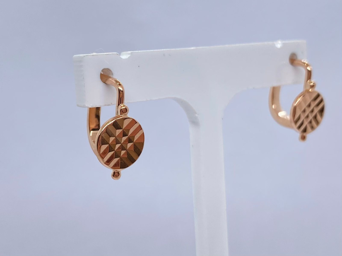 СЕРЬГИ БЕЗ КАМНЯ (Au 585)