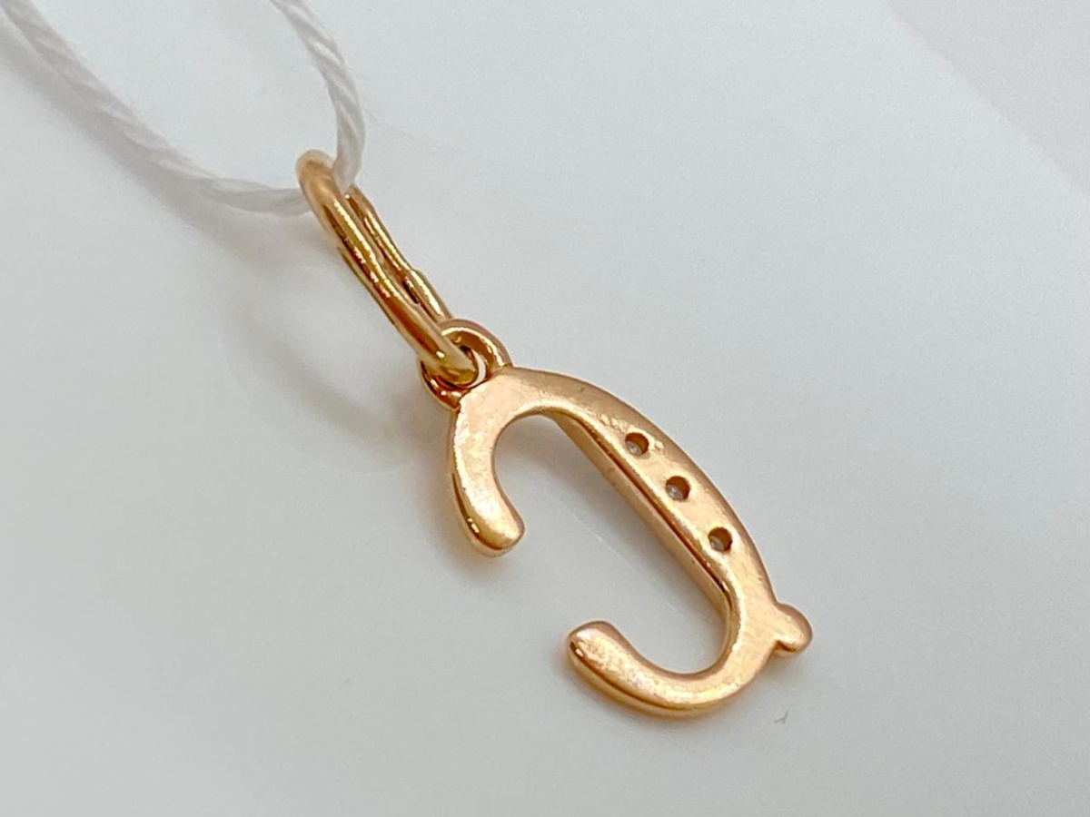 ПОДВЕСКА БУКВА С Au 585