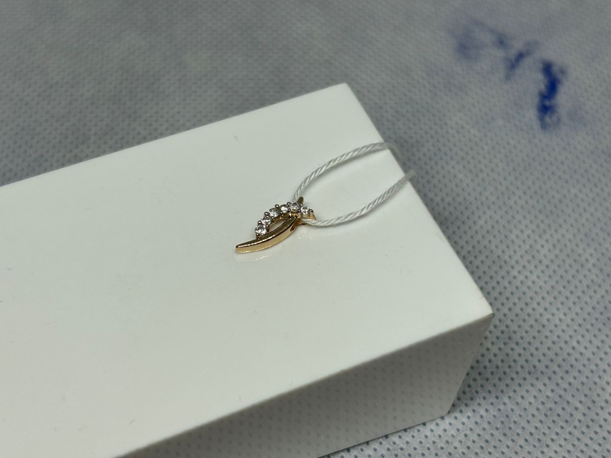 ПОДКМИ585 ПОДВЕСКА С КАМНЯМИ (Au 585)