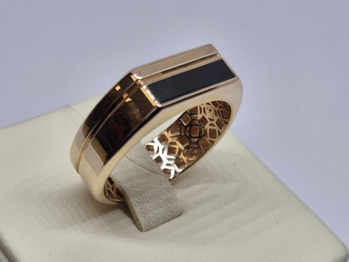 КОЛЬЦО ПЕЧАТКА с камнем (Au 585)