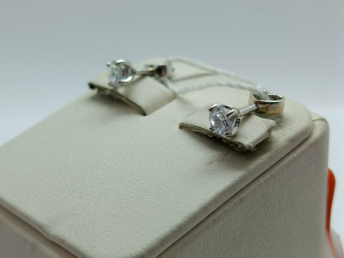 СПУС585 СЕРЬГИ ПУСЕТЫ (Au 585)