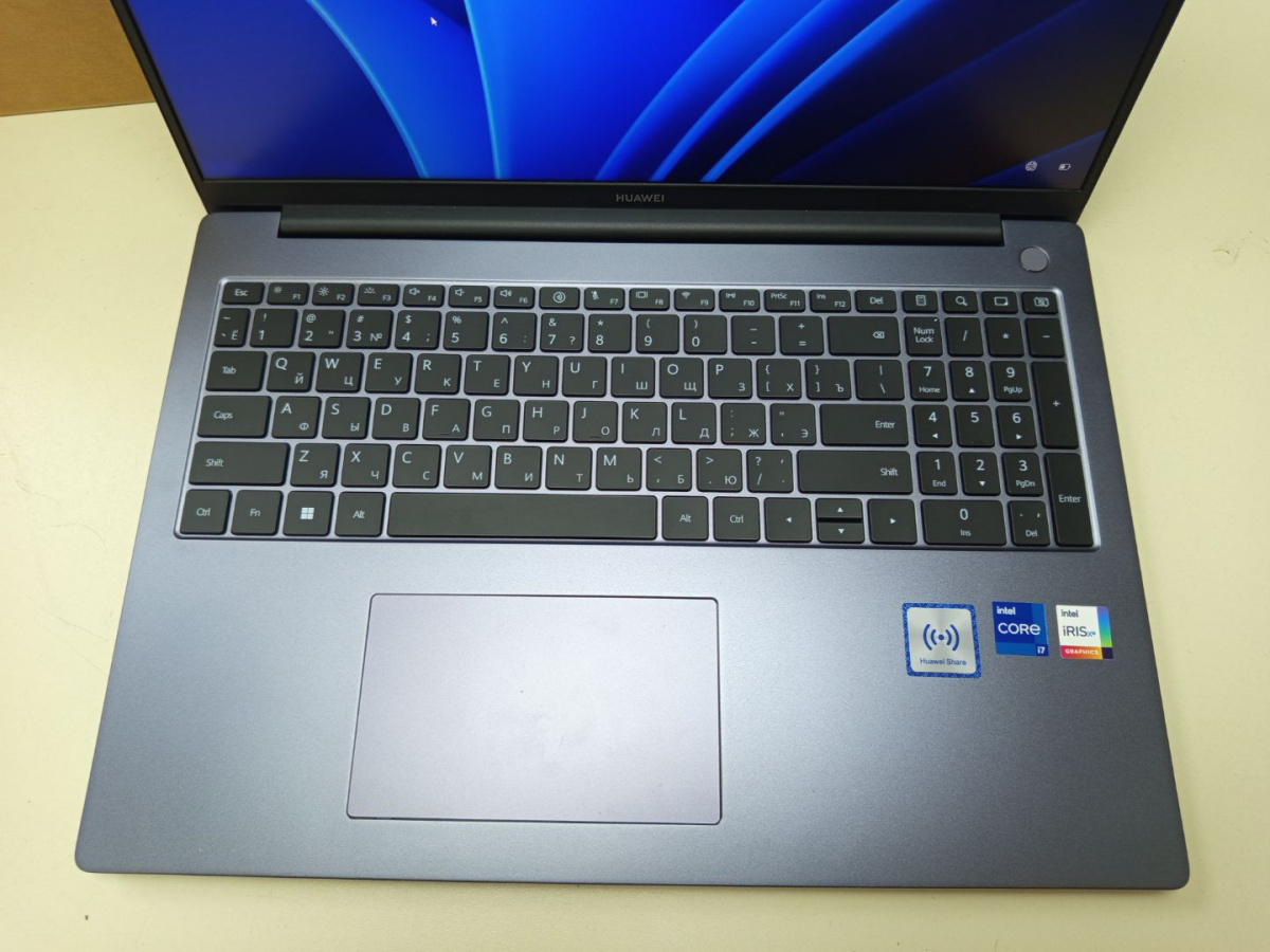 Ноутбук Huawei; Core I7-12700H, Iris(R) Xe Graphics, 16 Гб, 512 GB, Нет