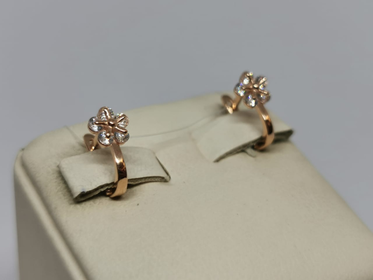 СЕРЬГИ С КАМНЯМИ (Au 585)