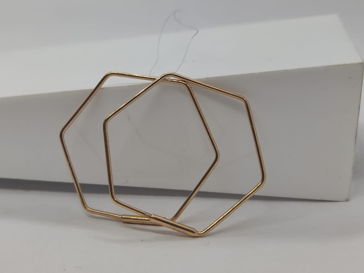 СЕРЬГИ КОНГО без камня (Au 585)