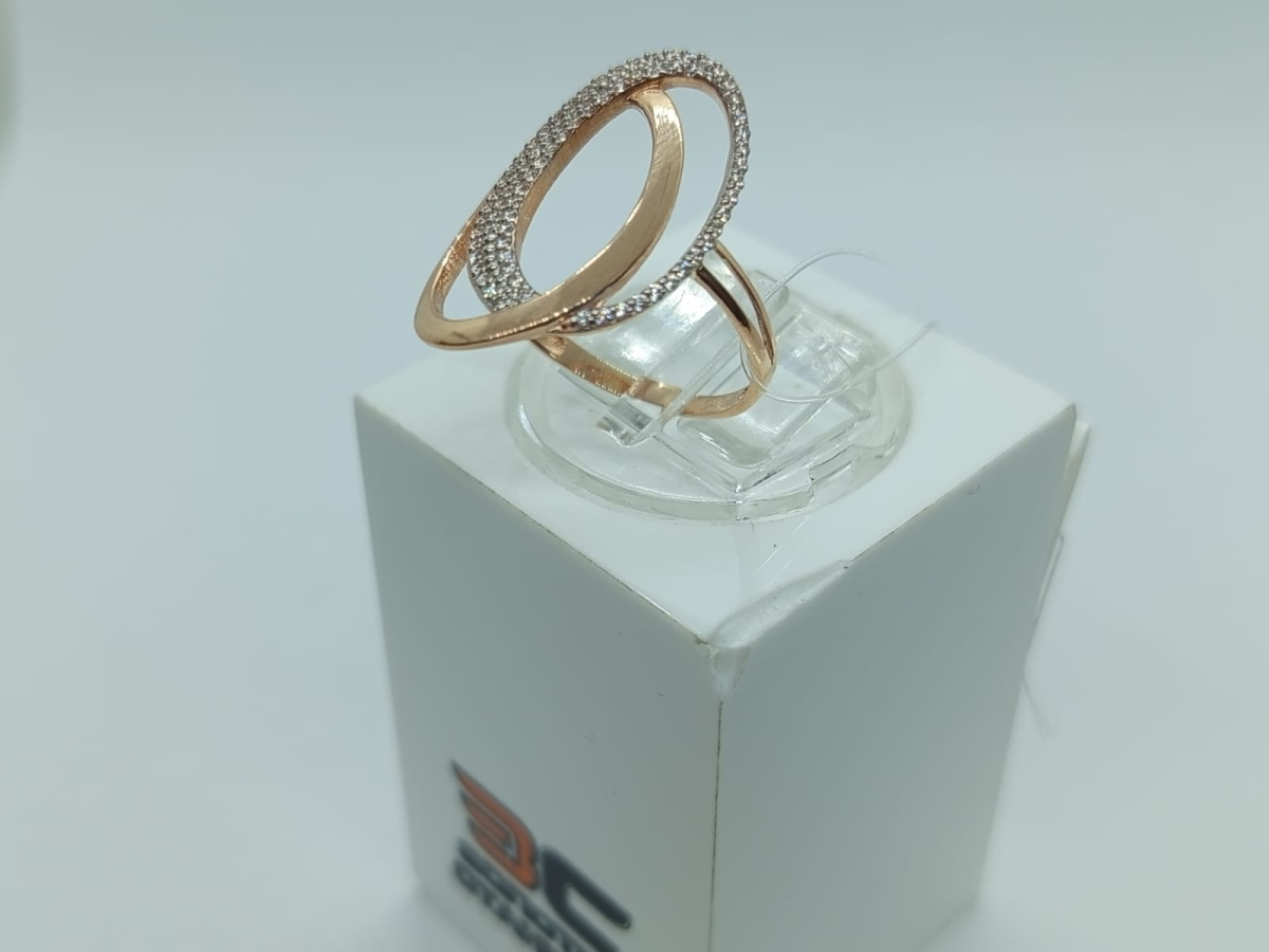 КОЛЬЦО С КАМНЯМИ (Au 585)