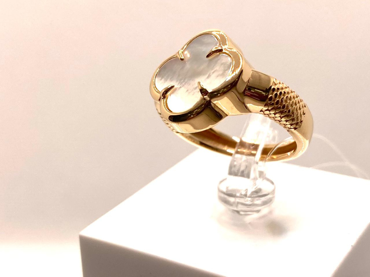 КОЛЬЦО ПЕРЛАМУТР (Au 585)