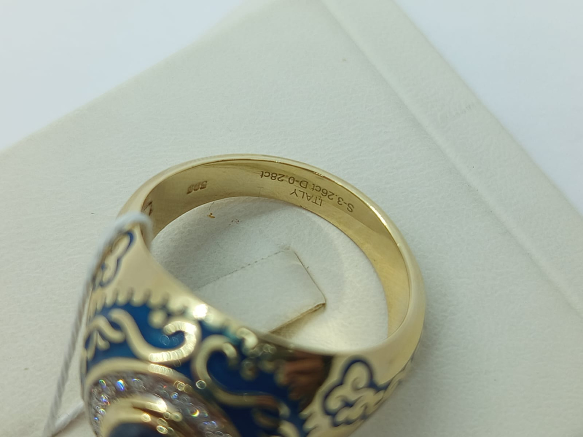 ПЕЧКМИ585 ПЕЧАТКА С КАМНЯМИ (Au 585)