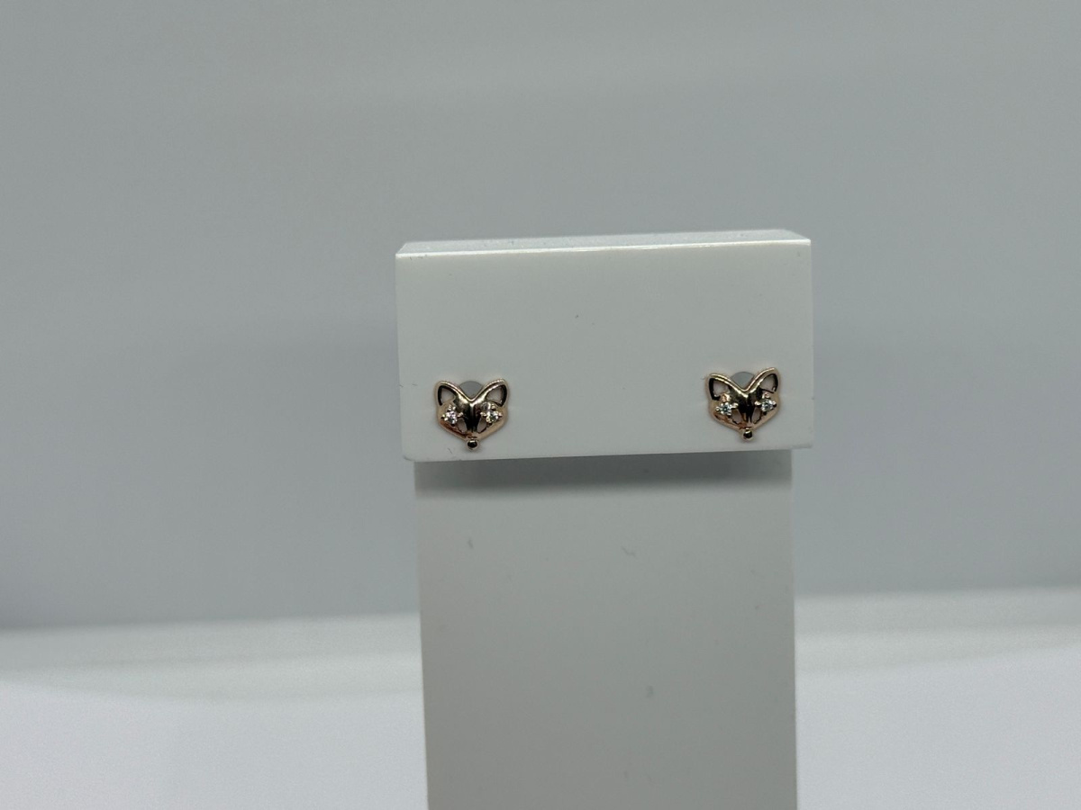 СЕРЬГИ ПУСЕТЫ с камнями (Au 585)