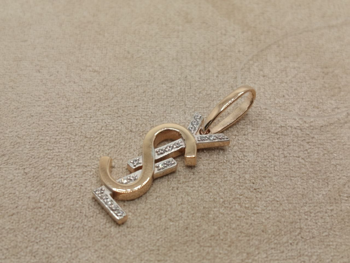 ПОДВЕСКА С КАМНЯМИ (Au 585)