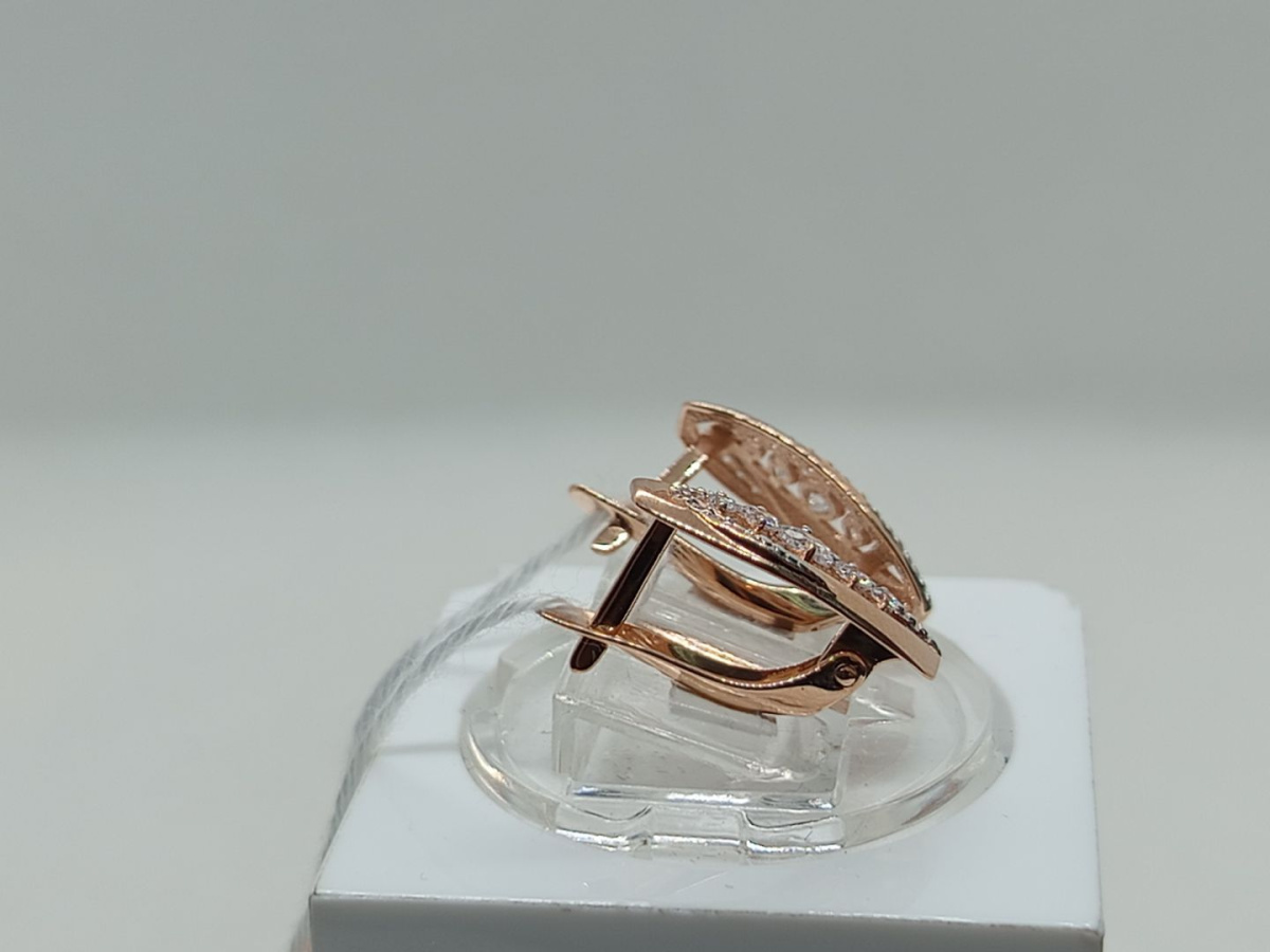 СКМИ585 СЕРЬГИ С КАМНЯМИ (Au 585)